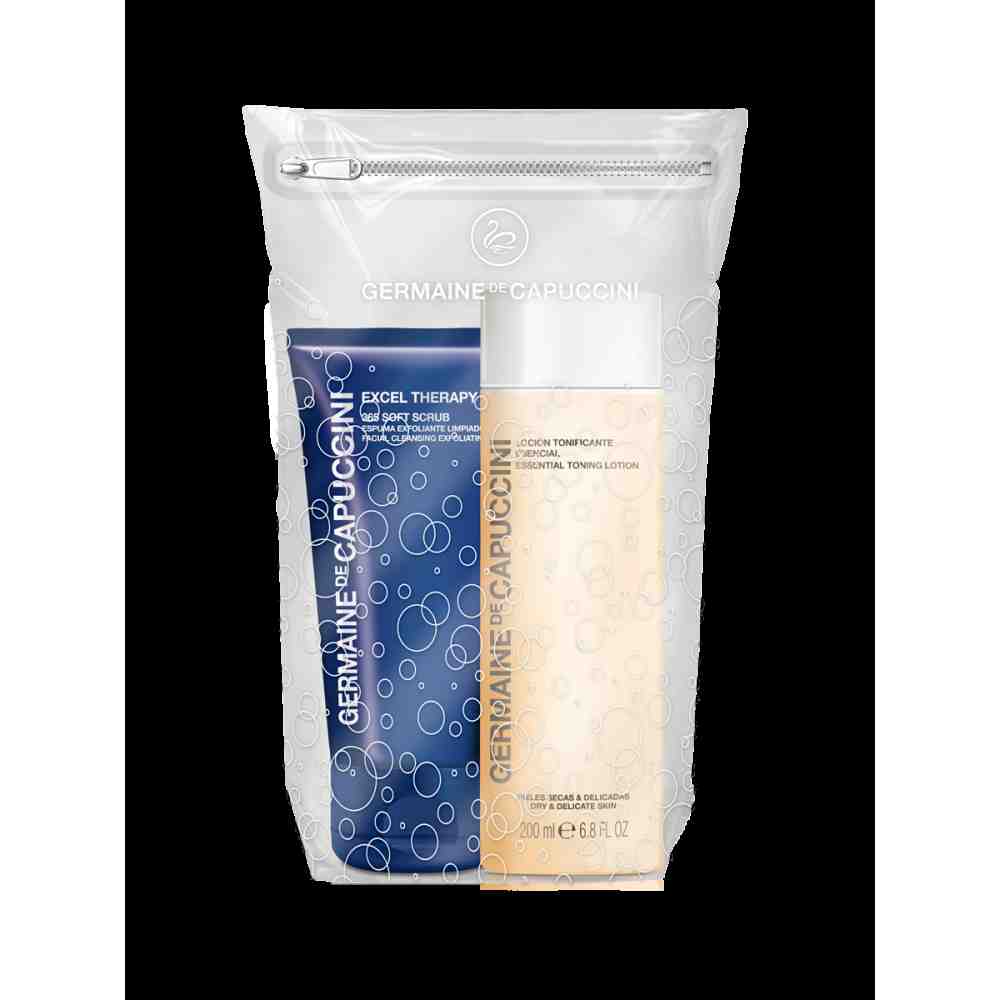Набір Duo Soft Skin: скраб-пінка O2 + лосьйон Option